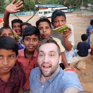 This picture is from my first trip to India to visit the beautiful children we support.