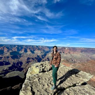 Emily at the grand canyon